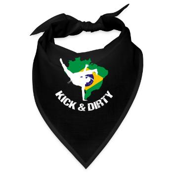 Ginga Capoeira für brasilianische Kampfsportarten - Bandana - Schwarz - Vorne