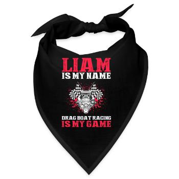 Drag Boot Design für Rennbootfahrer - Bandana - Schwarz - Vorne