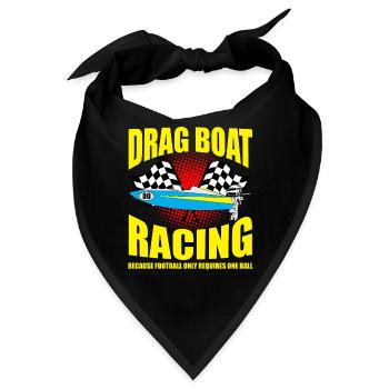 Drag Boot Design für Rennbootfahrer - Bandana - Schwarz - Vorne