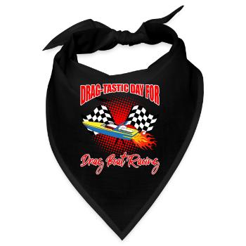 Drag Boot Design für Rennbootfahrer - Bandana - Schwarz - Vorne