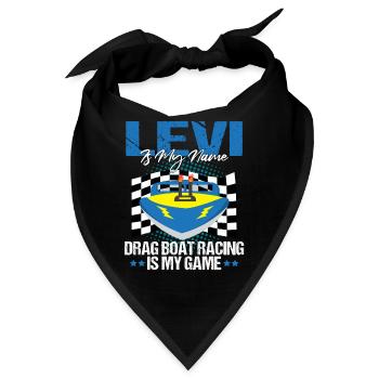 Drag Boot Design für Rennbootfahrer - Bandana - Schwarz - Vorne
