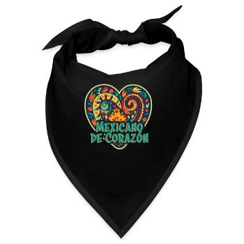 Mexiko Strandurlaub am Meer Design Strandmotiv - Bandana - Schwarz - Vorne
