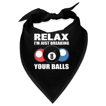 Poolspieler Billardspieler - Bandana - Schwarz - Vorne