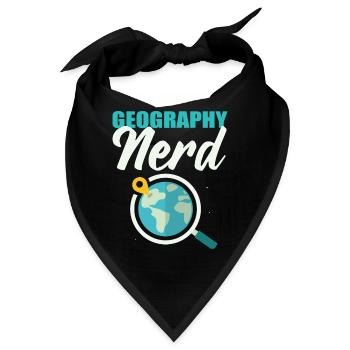 Geography Nerd Archäologe - Bandana - Schwarz - Vorne