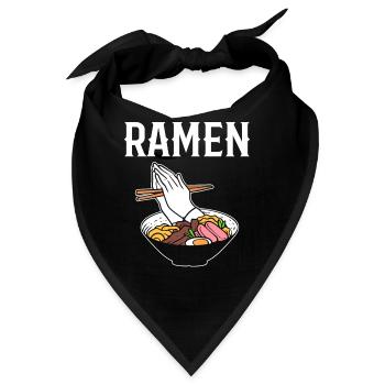Ramen Food Vlogger - Bandana - Schwarz - Vorne