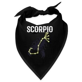 Scorpio Astrologie - Bandana - Schwarz - Vorne
