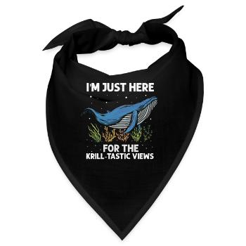Blauwal für Beluga-Wal und Meeressäuger - Bandana - Schwarz - Vorne