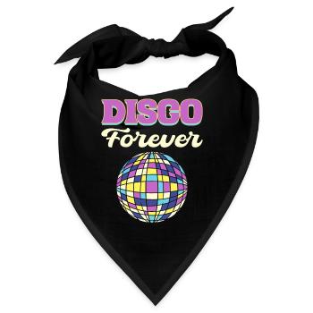 Disco Forever Disco Fanatic - Bandana - Schwarz - Vorne