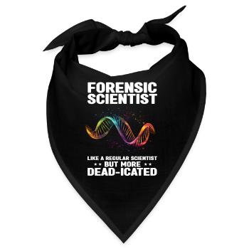 Forensischer Wissenschaftlicher Ermittler - Bandana - Schwarz - Vorne