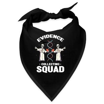 Gerichtsmediziner und Forensischer Analyst - Bandana - Schwarz - Vorne