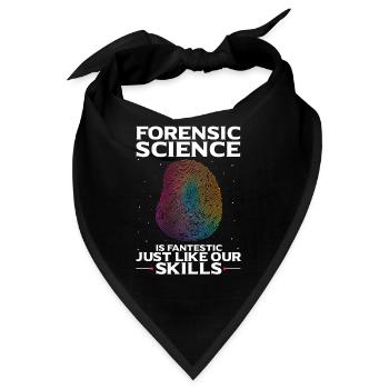 Forensische Kriminologie und Tatort-Ermittler - Bandana - Schwarz - Vorne