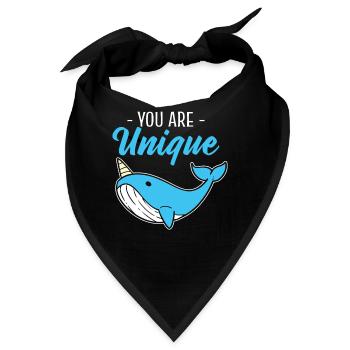 You Are Unique Meeresbiologe - Bandana - Schwarz - Vorne
