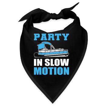 Party In Slow Motion Kapitän - Bandana - Schwarz - Vorne