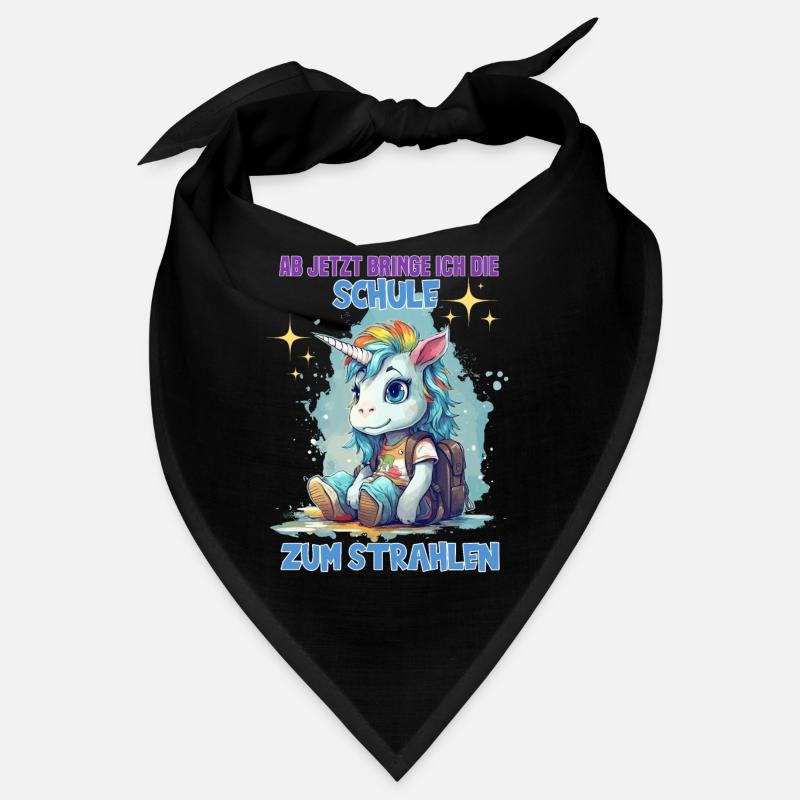 Schulkind Mädchen Einhorn Zur Einschulung Bandana