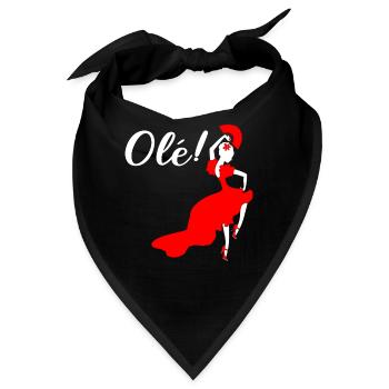 Spanien Flamenco Flamenco -Tänzer - Bandana - Schwarz - Vorne