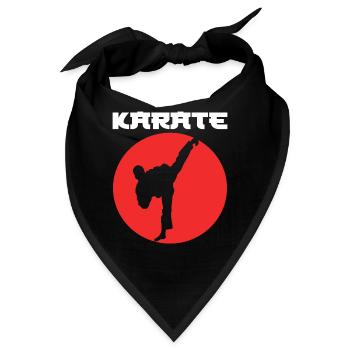 Karate Karateka - Bandana - Schwarz - Vorne