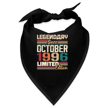Oktober 1996 Vintage - Geburtstagsgeschenk 1996 - Bandana - Schwarz - Vorne