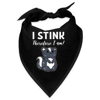I Stink Therefore I Am Wildtierspezialist - Bandana - Schwarz - Vorne