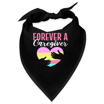 Stolze Pflegekraft - Bandana - Schwarz - Vorne
