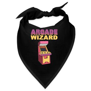 Arcade Funny Gamer Arcade -Begleiter - Bandana - Schwarz - Vorne
