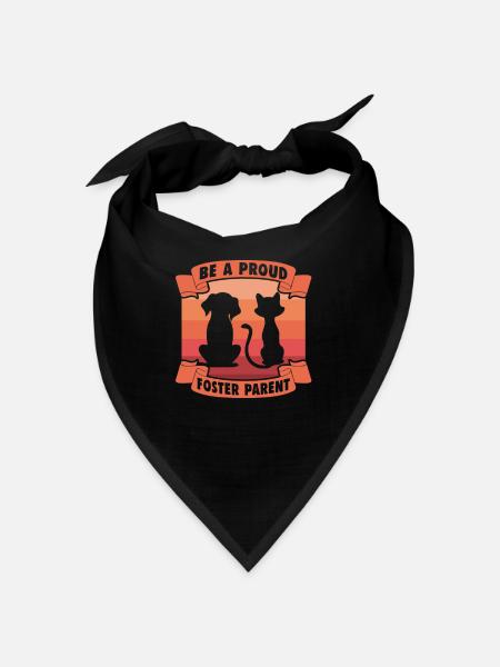 Conceptions de sauvetage de chiens pour les militants des droits des animaux - Bandana - noir