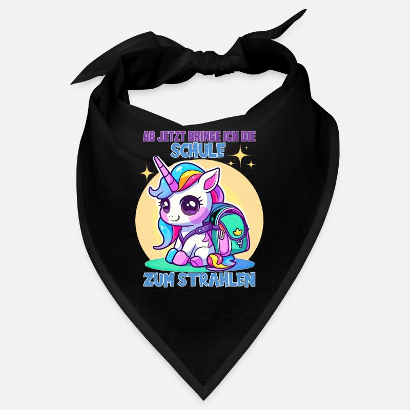 Schulkind Mädchen Einhorn Zur Einschulung Bandana