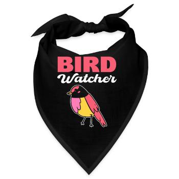 Bird Watcher Vogelbegeisterte - Bandana - Schwarz - Vorne