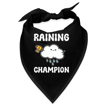 Raining Champion Wettervorhersage - Bandana - Schwarz - Vorne