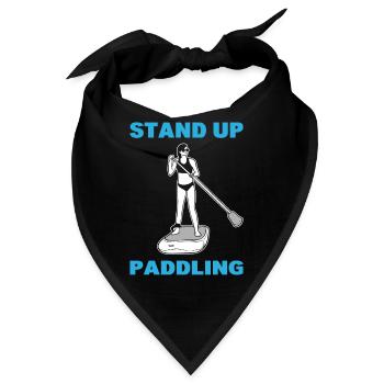 Stand Up Paddling Bootsfahrer - Bandana - Schwarz - Vorne