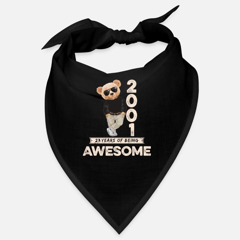 2001 Birthday Teddy Bear Being Awesome Orignal Bandana