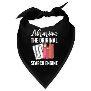Librarian The Original Search Engine Kataloger - Bandana - Schwarz - Vorne