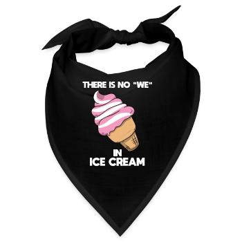 Eisliebhaber Eisverkäufer - Bandana - Schwarz - Vorne