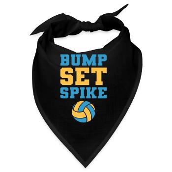 Bump Set Spike Volleyballspieler - Bandana - Schwarz - Vorne