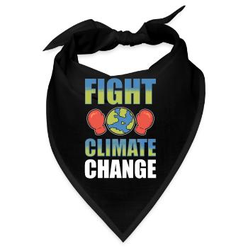 Fight Climate Change Umweltschützer - Bandana - Schwarz - Vorne