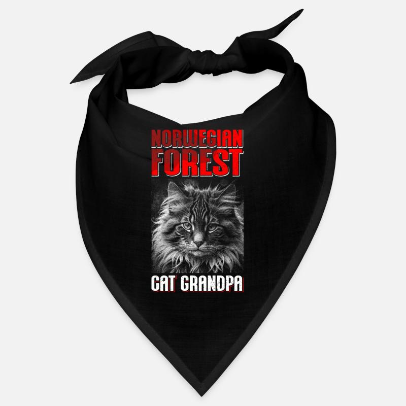 Norwegische Waldkatze Opa Norweger Katze Geschenk Bandana