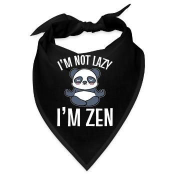 I'm Not Lazy I'm Zen Zen-Praktizierender - Bandana - Schwarz - Vorne