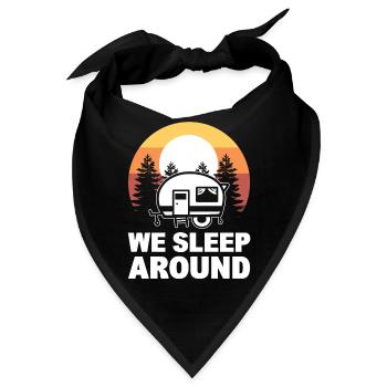 We Sleep Around Wohnmobil - Bandana - Schwarz - Vorne