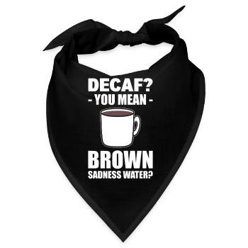 Lustiger Kaffeeliebhaber Kaffee - Bandana - Schwarz - Vorne