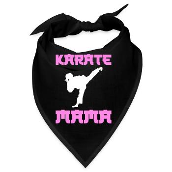 Karate Mama - Bandana - Schwarz - Vorne