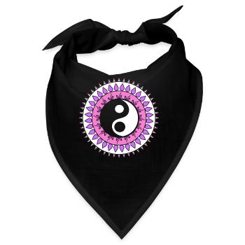 Yin-Yang-Mandala Feng Shui-Berater - Bandana - Schwarz - Vorne
