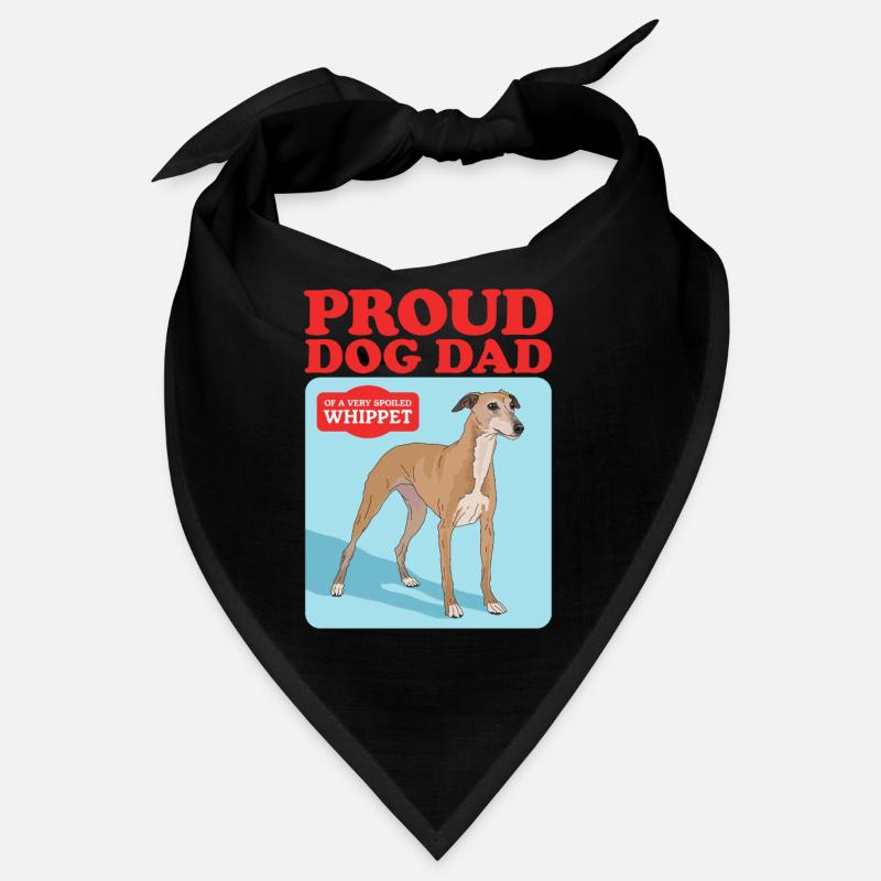 Whippet Dad Little English Greyhound Gift Bandana