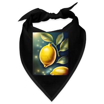 Gesunde Zitrone Zitrone - Bandana - Schwarz - Vorne
