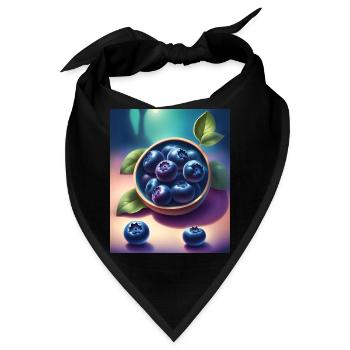 Leckere Heidelbeeren - Bandana - Schwarz - Vorne