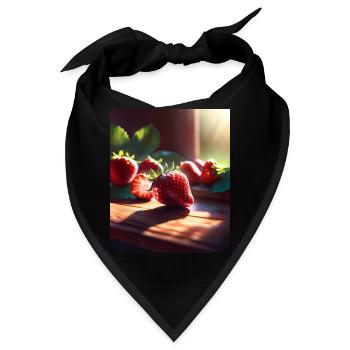 Ich liebe Erdbeeren - Bandana - Schwarz - Vorne
