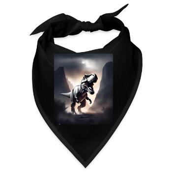 Fantastischer Tyrannosaurus Rex Dinosaurier - Bandana - Schwarz - Vorne