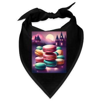 Fantastische Baiser-Makronen - Bandana - Schwarz - Vorne