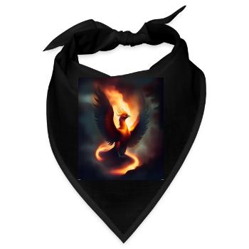 Episches Feuer Phönix - Bandana - Schwarz - Vorne