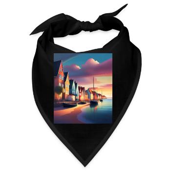 Hafen der Stadt Dänemark - Bandana - Schwarz - Vorne