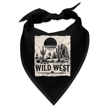 Wilder Westen - Bandana - Schwarz - Vorne