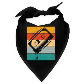 Tropfkassette Retro - Bandana - Schwarz - Vorne